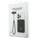 Кардхолдер с ремешком для смартфона Guess triangle MagSafe (GUBPWMWSP4GTK) - Black. Фото 6 из 6