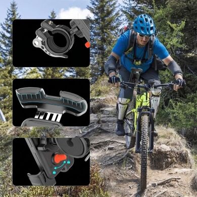 Велосипедний тримач Tech-Protect V7 Universal Mount - Black