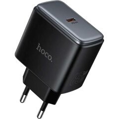 Мережевий зарядний пристрій Hoco C159A Upgrade PD65W (Type-C) - Black