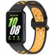 Ремешок Deexe Dot Color для Samsung Galaxy Fit 3 - Black / Yellow. Фото 1 из 7