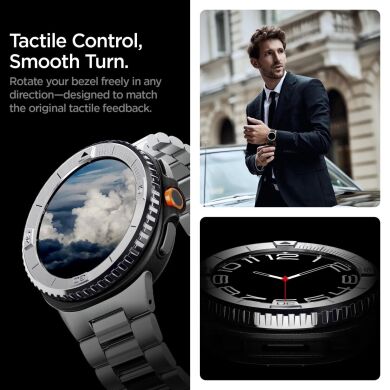 Захисна накладка Spigen Bezel Tune для Samsung Galaxy Watch 8 Classic (ACS10015) - Silver