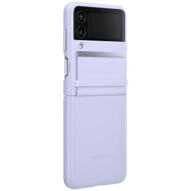 Защитный чехол Flap Leather Cover для Samsung Galaxy Flip 4 (EF-VF721LLEGUA) - Serenity Purple