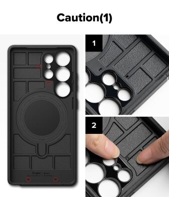 Защитный чехол Ringke Alles Magnetic (FP) для Samsung Galaxy S25 Ultra (S938) 8800274969353 - Black
