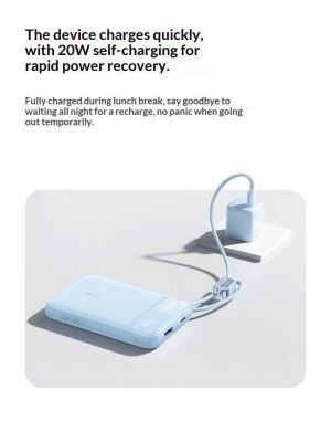 Зовнішній акумулятор Baseus EnerFill FC11 22.5W (20000mAh) E0027S04 - Black