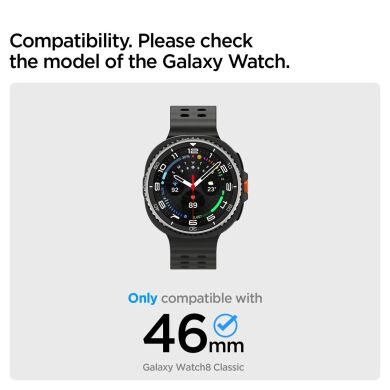 Захисна накладка Spigen Bezel Tune для Samsung Galaxy Watch 8 Classic (ACS10015) - Silver