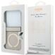 Защитный чехол Guess Magnetic Ring Stand Grained Classic Logo MagSafe для Samsung Galaxy Flip 8 (GUHMZF86PSGRSCLE) - Beige. Фото 7 из 7