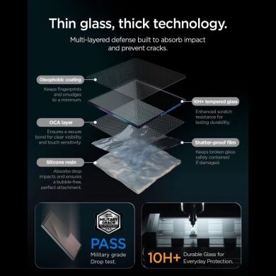 Комплект захисних стекол Spigen GLAS.tR EZ Fit Pro Anti Reflection для Samsung Galaxy S26 FE (AGL11811)