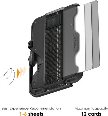 Кардхолдер AULUMU G03 Frosted Cover Magnetic - Grey
