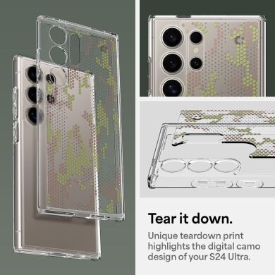 Защитный чехол Spigen (SGP) Ultra Hybrid Cyrill для Samsung Galaxy S24 Ultra (S928) ACS07547 - Digital Camo