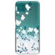 Силиконовый (TPU) чехол Deexe Pretty Glossy для Samsung Galaxy A22 5G (A226) - White Flower. Фото 1 из 4
