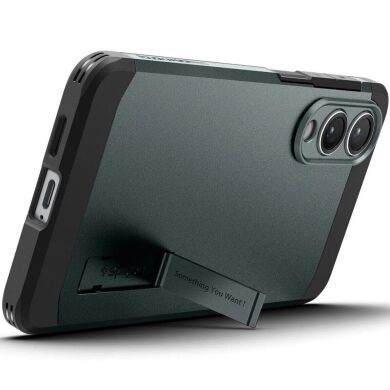 Захисний чохол Spigen (SGP) Tough Armor (MagFit) для Samsung Galaxy S25 Edge (S937) ACS09424 - Abyss Green