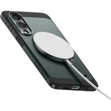 Захисний чохол Spigen (SGP) Tough Armor (MagFit) для Samsung Galaxy S25 Edge (S937) ACS09424 - Abyss Green
