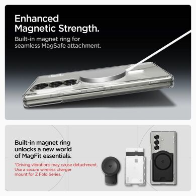 Захисний чохол Spigen (SGP) Ultra Hybrid Pro (MagFit) для Samsung Galaxy Fold 7 (ACS09546) - Clear / White