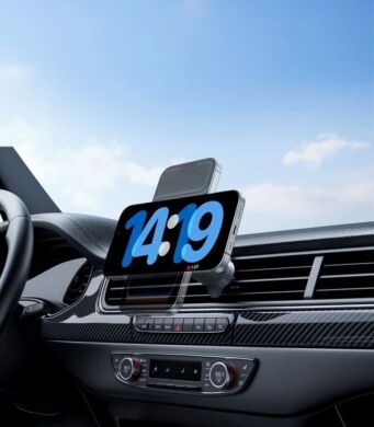Автомобільний тримач із бездротовою зарядкою UGREEN W758 Magnetic Qi2.2 (25W) 55967 - Starlight Blue