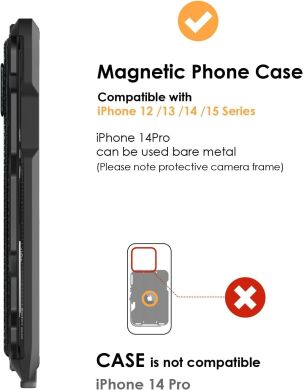 Кардхолдер AULUMU G03 Frosted Cover Magnetic - Grey