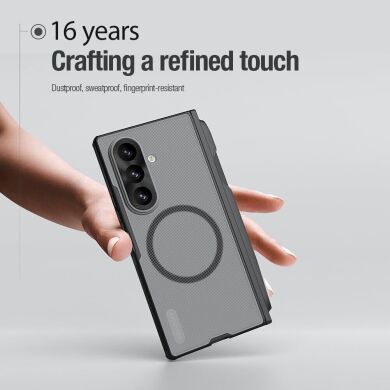 Пластиковый чехол NILLKIN Frosted Shield Magnetic (S Pen) для Samsung Galaxy Fold 8 Ultra - Black