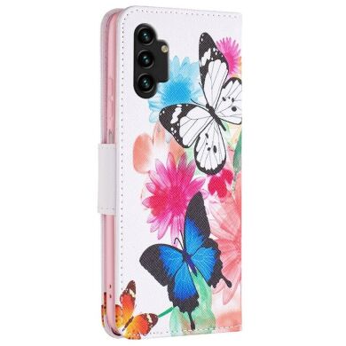 Чохол-книжка Deexe Color Wallet для Samsung Galaxy A13 (А135) - Two Butterflies