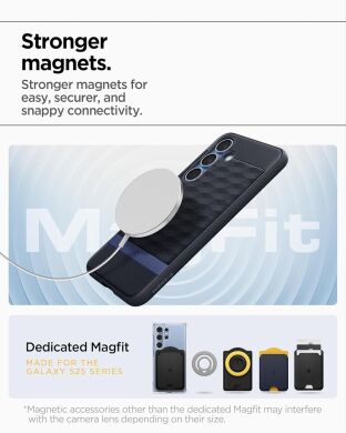 Защитный чехол Spigen (SGP) Caseology Parallax (MagFit) by Spigen для Samsung Galaxy S25 (S931) ACS09064 - Navy Violet