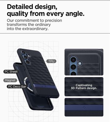 Защитный чехол Spigen (SGP) Caseology Parallax (MagFit) by Spigen для Samsung Galaxy S25 (S931) ACS09064 - Navy Violet