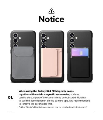 Захисний чохол Ringke Onyx Magnetic (FP) для Samsung Galaxy S24 FE (S721) 8800274964723 - Black