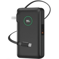 Внешний аккумулятор WIWU Wi-P049 NOBLE 35W (10000mAh) + кабель Type-C - Black