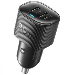 Автомобильное зарядное устройство Baseus PrimeTrip VP2 30W (Type-C + Type-C) C0207500 - Black
