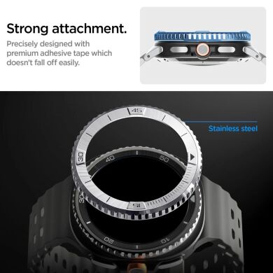Захисна накладка Spigen Bezel Tune для Samsung Galaxy Watch 8 Classic (ACS10015) - Silver
