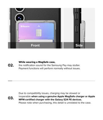 Захисний чохол Ringke Onyx Magnetic (FP) для Samsung Galaxy S24 FE (S721) 8800274964723 - Black