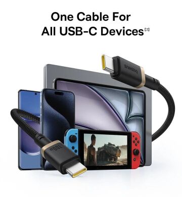 Кабель Baseus Dura Series Type-C to Type-C (100W, 2m) P10377803U01-03 - Black / Red