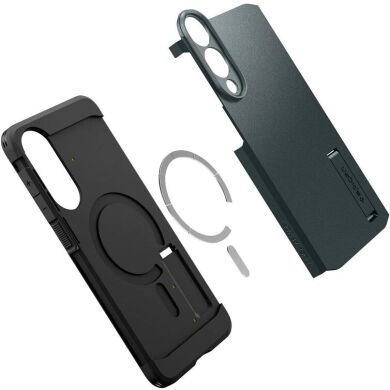 Захисний чохол Spigen (SGP) Tough Armor (MagFit) для Samsung Galaxy S25 Edge (S937) ACS09424 - Abyss Green