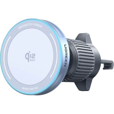 Автомобільний тримач із бездротовою зарядкою UGREEN W758 Magnetic Qi2.2 (25W) 55967 - Starlight Blue