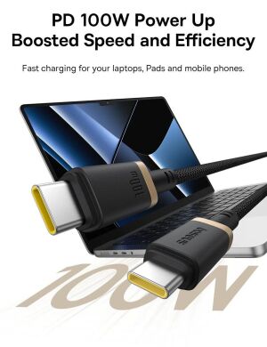 Кабель Baseus Dura Series Type-C to Type-C (100W, 2m) P10377803U01-03 - Black / Red