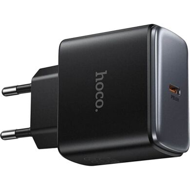 Мережевий зарядний пристрій Hoco C159A Upgrade PD65W (Type-C) - Black