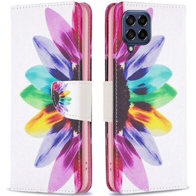 Чехол-книжка Deexe Color Wallet для Samsung Galaxy M53 (M536) - Sunflower