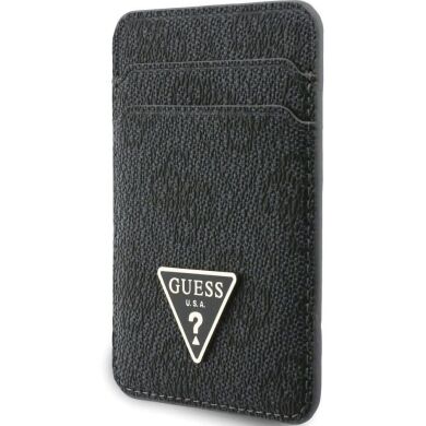 Кардхолдер с ремешком для смартфона Guess triangle MagSafe (GUBPWMWSP4GTK) - Black