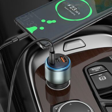 Автомобільний зарядний пристрій HOCO NZ9 Galloper 95W (2C+U) - Black