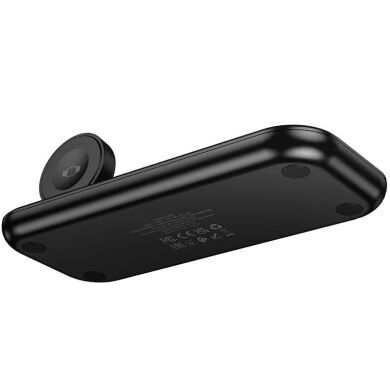 Беспроводное зарядное устройство Hoco CW65 3 in 1 (15W) - Black