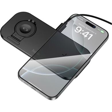 Беспроводное зарядное устройство Hoco CW65 3 in 1 (15W) - Black