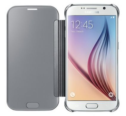 Чехол Clear View Cover для Samsung Galaxy S6 (G920) EF-ZG920 - Silver