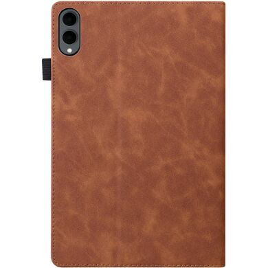 Чехол Deexe Business Style для Samsung Galaxy Tab S12 Plus - Brown