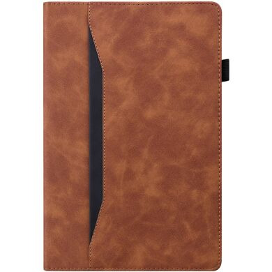 Чехол Deexe Business Style для Samsung Galaxy Tab S12 Plus - Brown