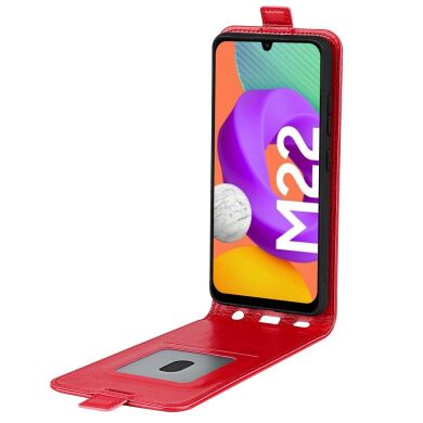 Чехол Deexe Flip Case для Galaxy M22 (M225) / A22 (A225) - Red