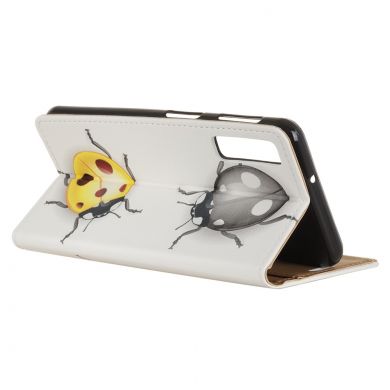 Чохол Deexe Life Style Wallet для Samsung Galaxy A7 2018 (A750), Ladybug Pattern