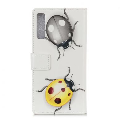 Чохол Deexe Life Style Wallet для Samsung Galaxy A7 2018 (A750), Ladybug Pattern