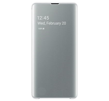 Чехол-книжка Clear View Cover для Samsung Galaxy S10 Plus (G975) EF-ZG975CWEGRU - White