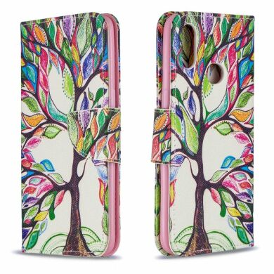 Чехол-книжка Deexe Color Wallet для Samsung Galaxy A10s (A107) - Life Tree