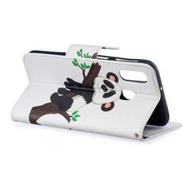 Чохол-книжка Deexe Color Wallet для Samsung Galaxy A40 (А405) - Panda Climbing Tree