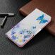 Чехол-книжка Deexe Color Wallet для Samsung Galaxy A51 (А515) - Blue Butterfly and Flowers. Фото 7 из 8