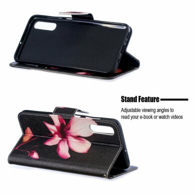 Чохол-книжка Deexe Color Wallet для Samsung Galaxy A70 (A705), Flower Pattern