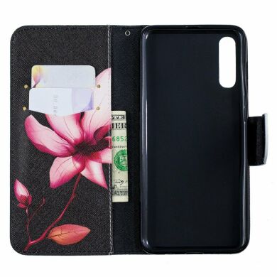 Чехол-книжка Deexe Color Wallet для Samsung Galaxy A70 (A705) - Flower Pattern